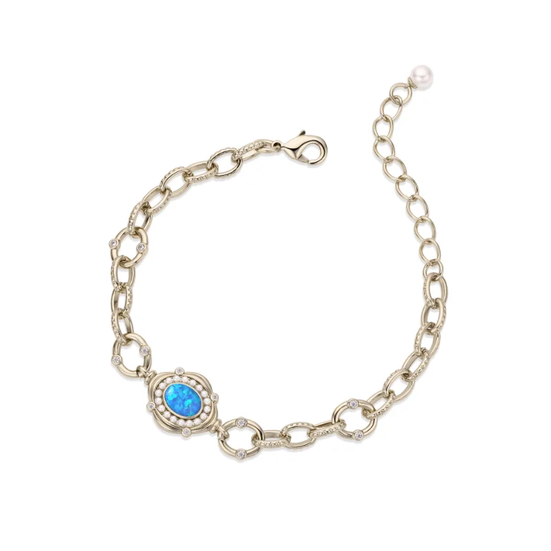 

LONDANY bracelet Australian Pearl Bracelet Copper-plated Coffee Gold European and American Minority Style Advanced Sense