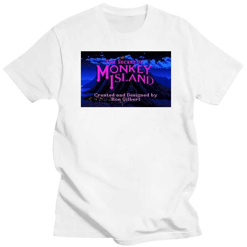 The Secret Of Monkey Island T Shirt 100% Puro Cotone Secret Of Monkey Island Monkey Island Guybrush Retro Pc Game Lucas 80S