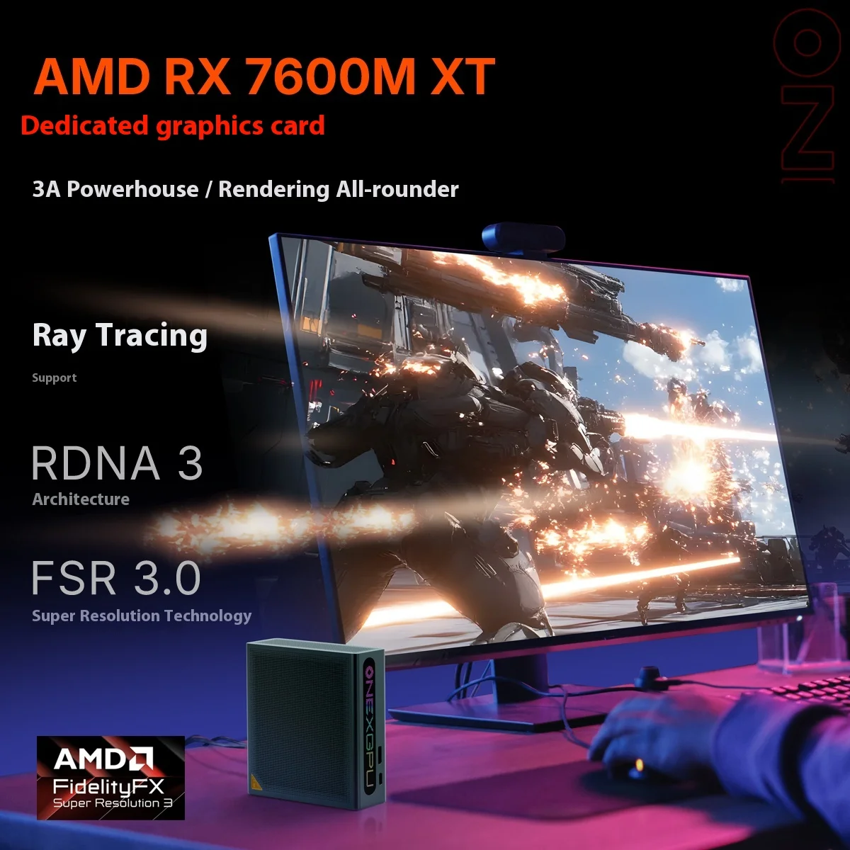 OneXPlayer ONEXGPU Lite EGPU ドッキングステーション（Oculink USB5