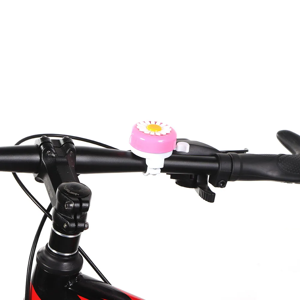 Sonnette De Vélo Tournesol Pour Enfants - Coloris Rouge, Bleu, Jaune, Rose - Universelle Pour Vélo Et Trotinette