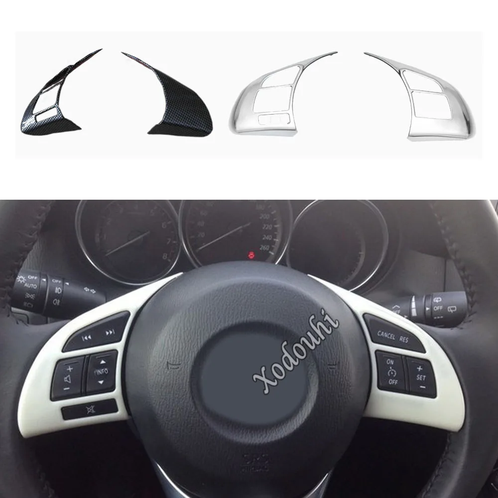 

Для Mazda CX-5 CX5 2012 2013 2014 2015 2016 автомобильный детектор Стик ABS пластик рулевое колесо фотолампа рамка