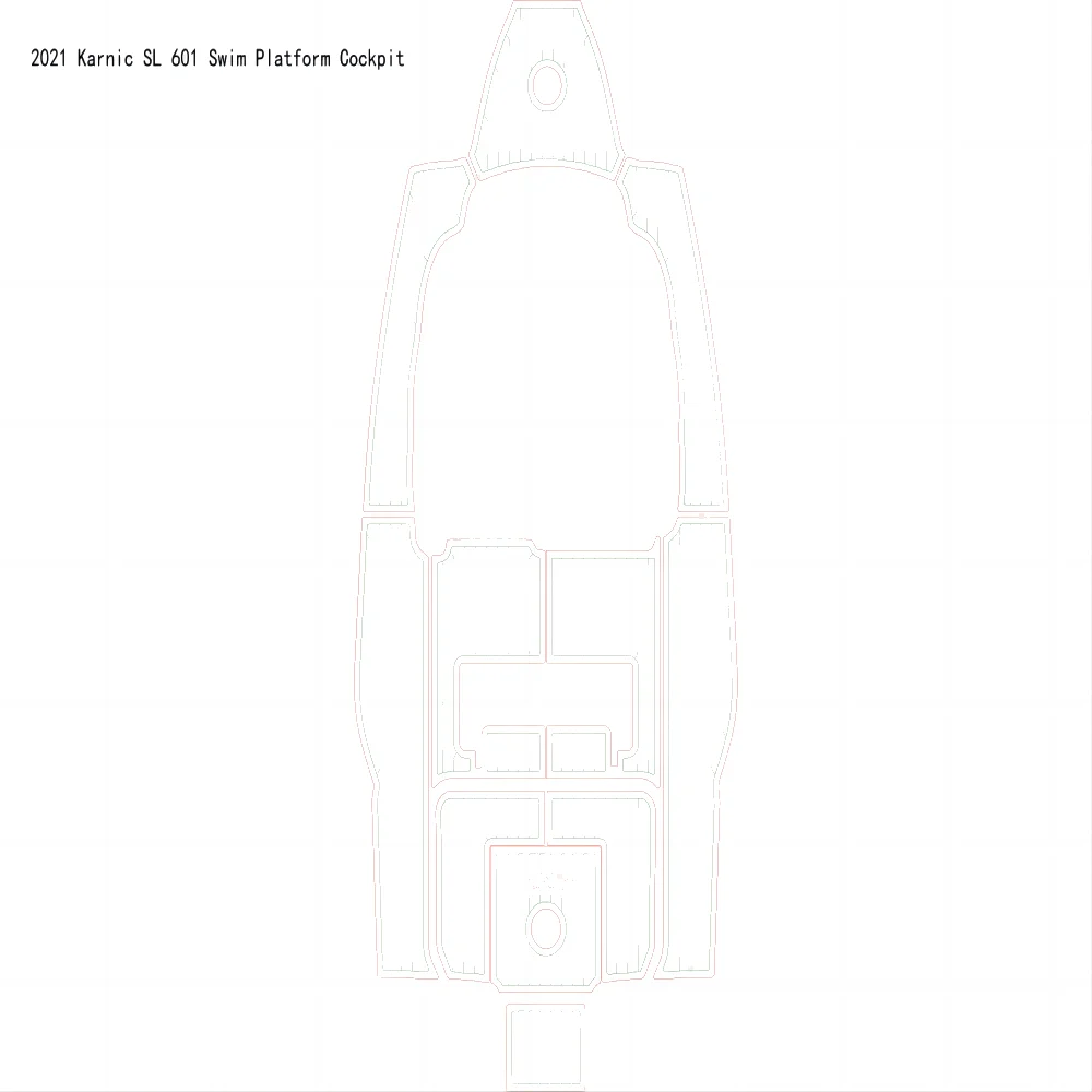 2021 Karnic SL 601 Swim Platform Step Cockpit Mat Boat EVA Foam Teak Floor Pad