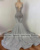 Silver Diamonds Long Mermaid Prom Dresses 2024 For Black Girls Luxury Crystal Birthday Party Dress Evening Dress Robe De Soirée