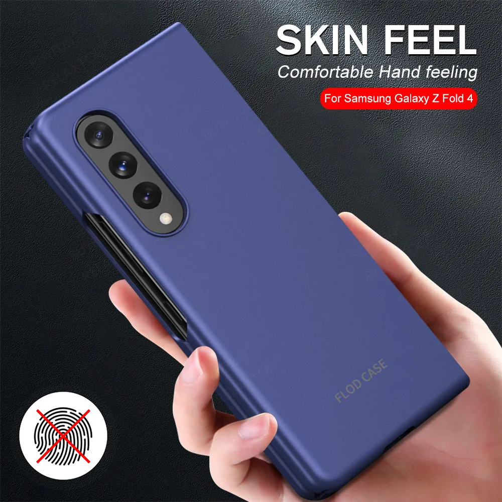 Per Samsung Galaxy Z Fold 4 Case Plain Skin Feel Cover Per Telefono Samung Sansung Fold4 Zfold4 Zfold 4 Hard Bumper Antiurto Fundas