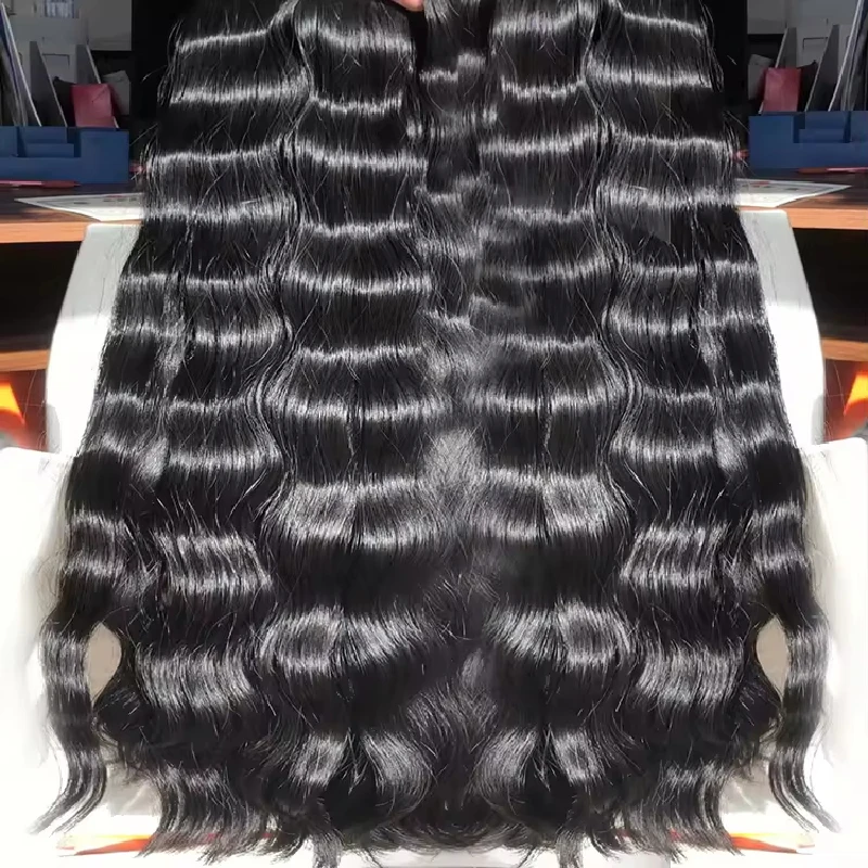 Vietnamese 12A Grade Human Hair Deep Wave Bundles Double Drawn Single Donor Raw Cuticle Aligned 100% Human Extensions For Women 3
