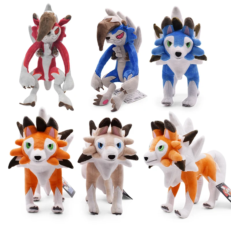 7 Styles Pokemon Sword&Shield Zacian Zamazenta Plush Toys Cute Gyarados Lycanroc Plushie Doll Action Plush Stuffed Animals Gifts