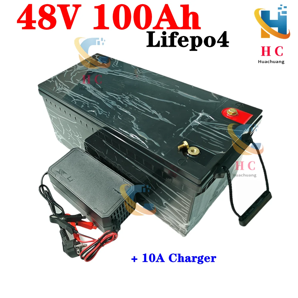 Lifepo4 accu 12 V 100 Ah met cellen van klasse A en BMS, perfecte cyclustijd tot 10.000, voor trolling motor, camper, camping, zonne-energie, ondersteunt seriële en parallelle verbinding