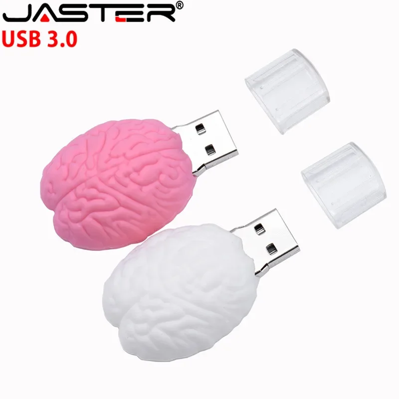 

JASTER USB 3.0 cartoon pen drive brain type usb 4GB 8GB 16GB 32GB 64 GB 128GB flash memory birthday gift