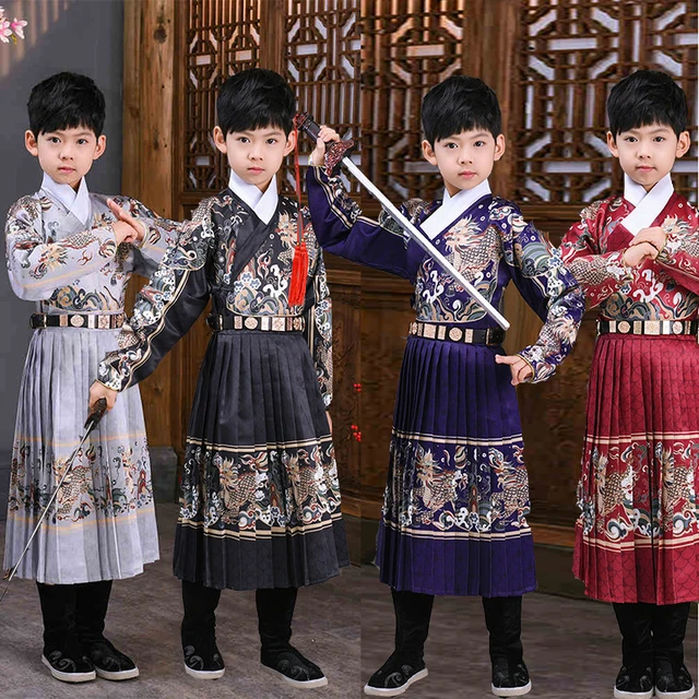 Chinese Traditional Costume Boy Martial Arts Performance Costume - Fashion  Hanfu