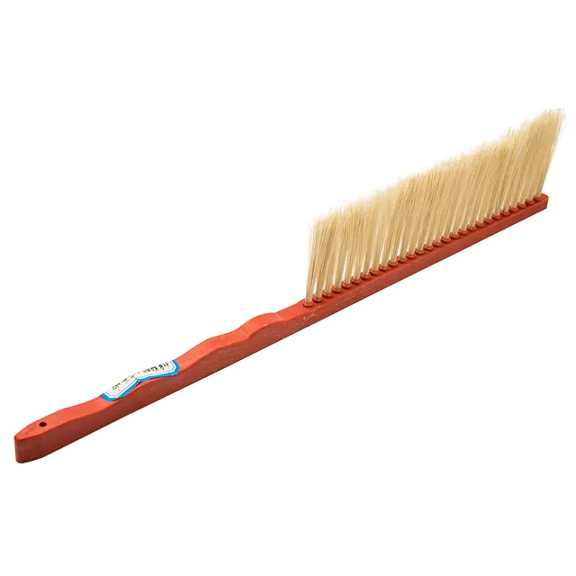 1Pc Piros Műanyag Méhes Seprőkefe Hosszú Fogantyúval, Egy Ló Méhek Kefék Szerszámok Puha Hajkészletek Söpörnek A Méhészethez - Image 6