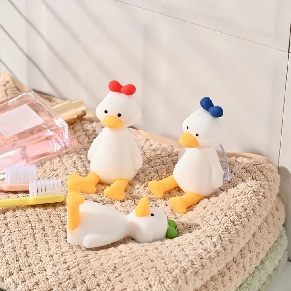 Creativity Silicone Duck Toothbrush Holder 3D Cute Toothbrush Stand Wall-mounted Cartoon Rack toothbrush holder