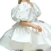 Robes en Satin pour filles, à fleurs, pour fête d'anniversaire, pour enfants moyens et jeunes, modélisation, piste, jeu de Piano, jupe Tutu, nouvelle collection 2025 5