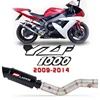 Yzf1000 Full Exhaust System Slip On For Yamaha Yzf R1 Yzf1000 2009-2014 Motorcycle Escape Muffler Modified Contact Milddle Pipe