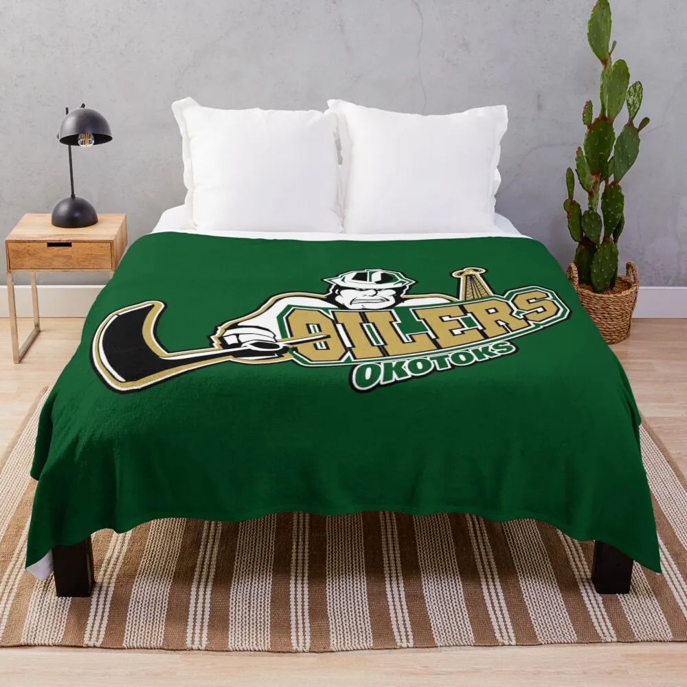 

Okotoks Oilers Throw Blanket Decorative Throw Blanket Blankets For Baby