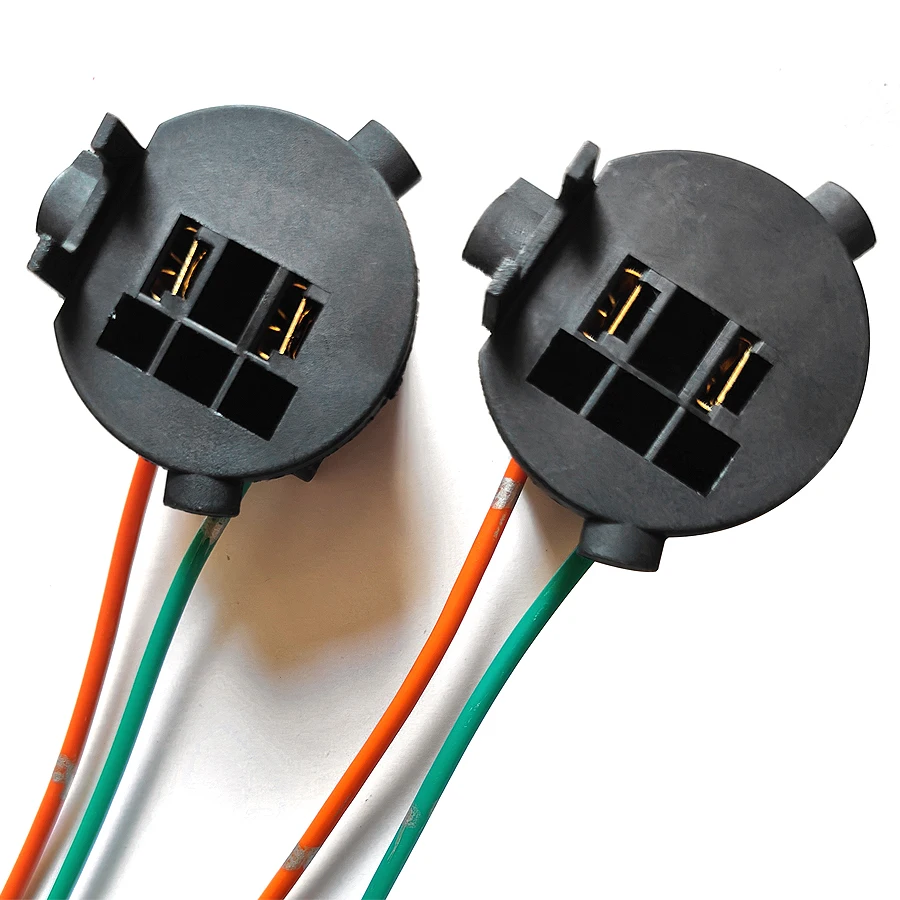 Pair H7 Halogen Lamp Socket Adaptet Base Connector For Hyundai