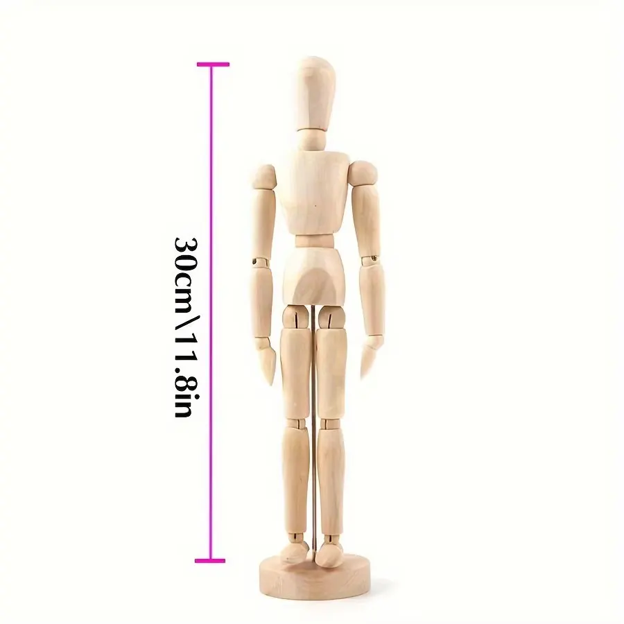 30cm wooden man