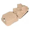 10Pcs Creative 4 Grids Paper Pulp Egg Cartons Space Saving Stackable Chicken Eggs Tray Reusable Egg Containers Restaurant 1