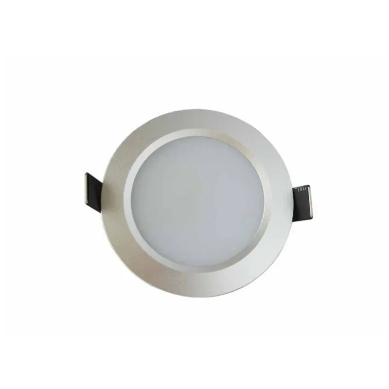 LED 천장 조명 라운드 반투명 매입형 다운라이트 램프, 고휘도 흰색, 7W
