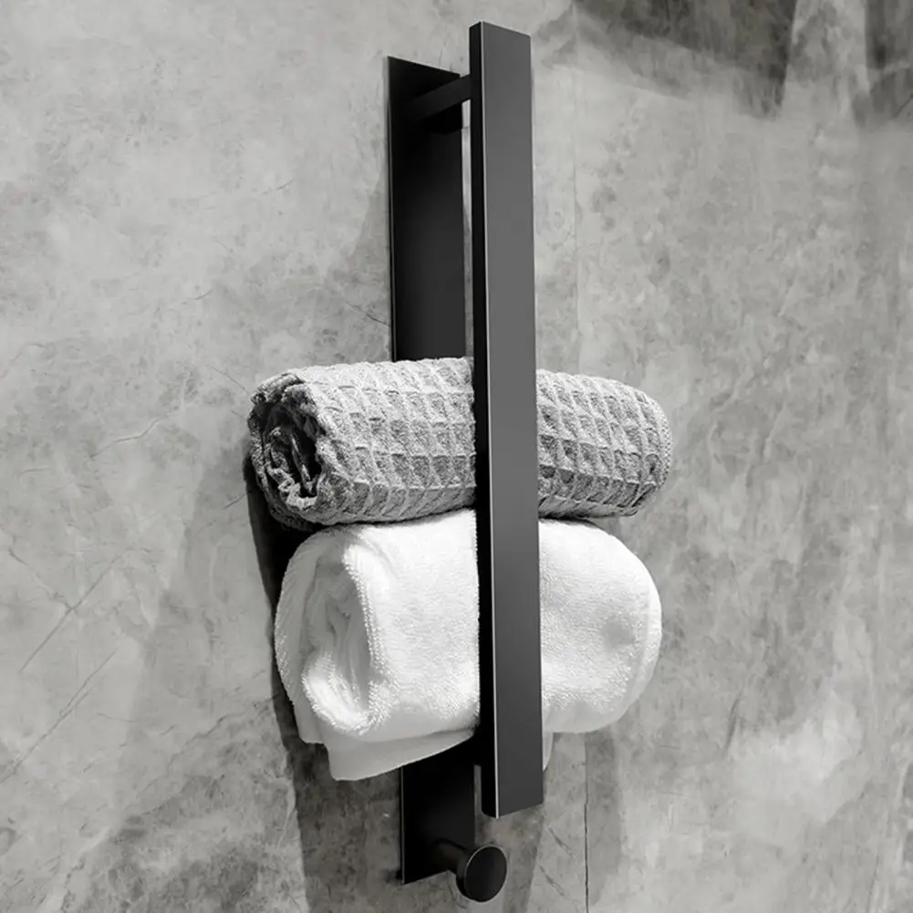 

Easy to Install Towel Rack Wall Mounted Towel Rack Effortless Organization Space-saving Stainless Steel Towel Rack for Bathroom