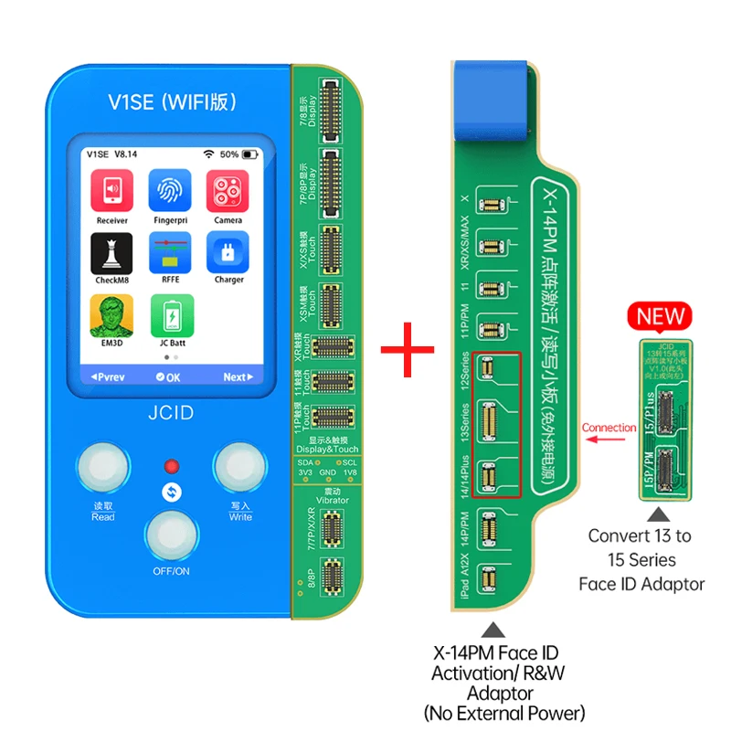 JCID JC V1SE(WIFI) TureTone Dispaly Programmer iPhone 7P 8 8P X XR