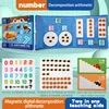 Children's math enlightenment teaching aids, number decomposition, addition and subtraction, ten-frame array, educational puzzle 5