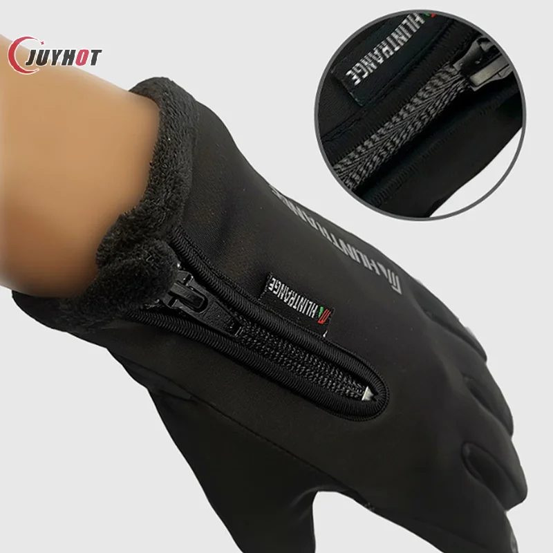 Winter Heated Gloves Warm Liner Charge Electric Full Finger Glove Men Cycling Skiing Fishing Gloves Motor Bicycle Accessories 4
