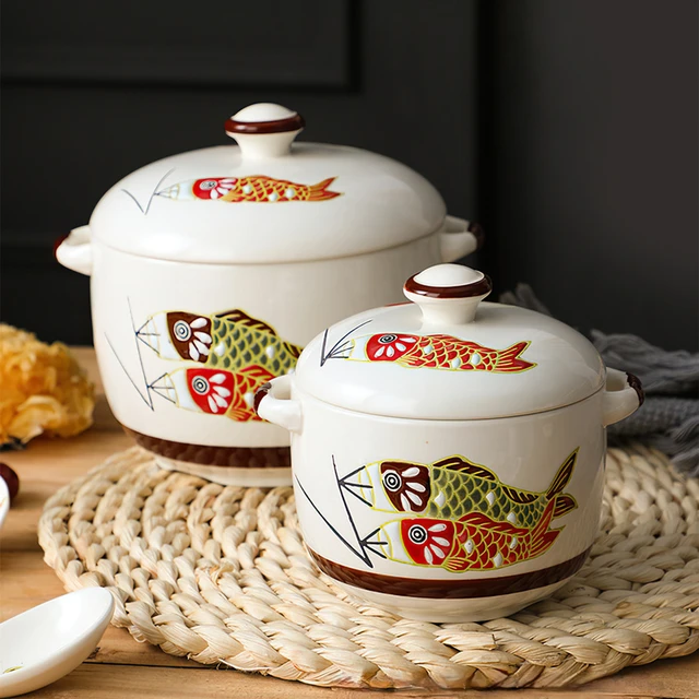 Cute Bear Animal Ceramic Casserole Household Stew Pot Soup - Temu