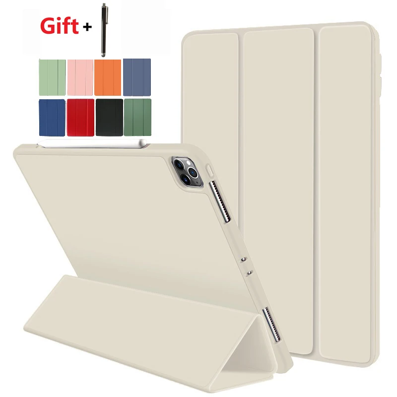 Capa para Tablet com Suporte para Lápis Capa para Ipad 10.9 Air Pro 12.9 11 4th 3rd 2nd Gen 2023