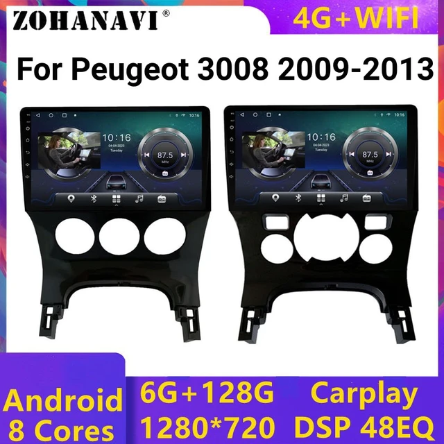 6+128g Carplay Android For Peugeot 3008 2009 2010 2011 2012 2013