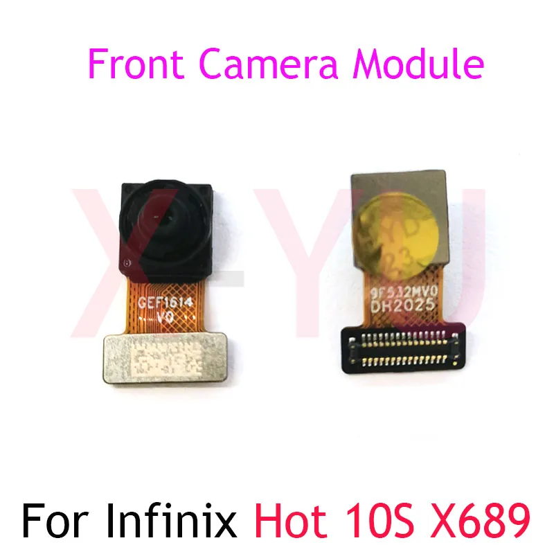

For Infinix Hot 10S X689B X689D X689 Rear Back Big Front Camera Module Flex Cable Repair Parts