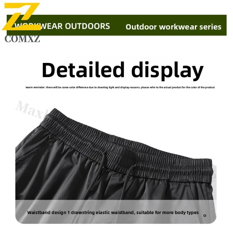 EIAO Men Waterproof Softshell Hiking Pants Couple Outdoor Camping Trekking Lightweight Windproof Quick-Dry Casual Trousers​​2025