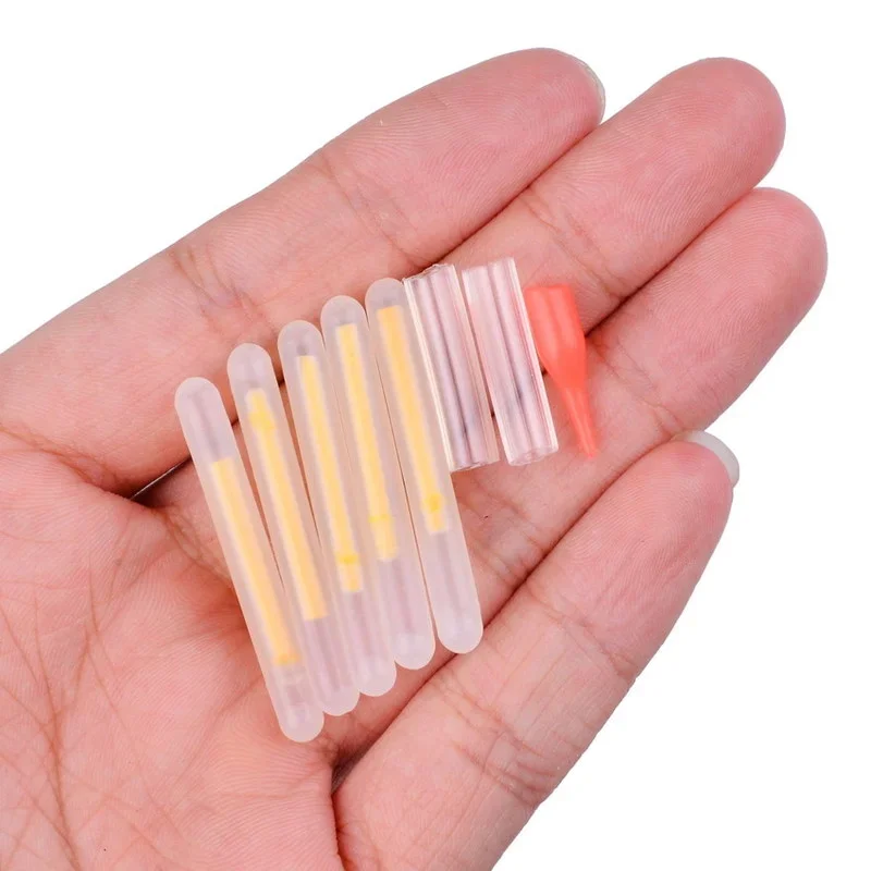 5/10 Pack 4.5*37mm Fishing Buoy Fluorescent Light Stick Light Night Buoy Pole Light Dark Fluorescent Stick Fishing/party