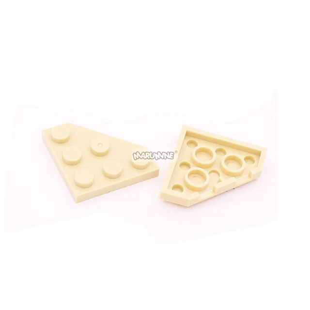 Marumine 2450 Wedge Plate 3x3 Cut Corner Compatible Assembles Particles Building Blocks Parts DIY Educational Tech Parts Toys 6