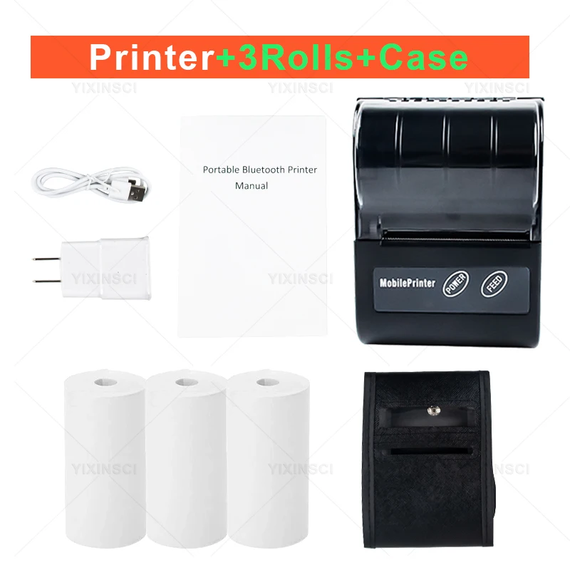 canon ivy mini photo printer Wireless Mini Bluetooth Thermal Printers Portable Thermal Receipt Printer 58mm Mobile Phone Android POS PC Type-C impressora mini portable thermal printer Printers