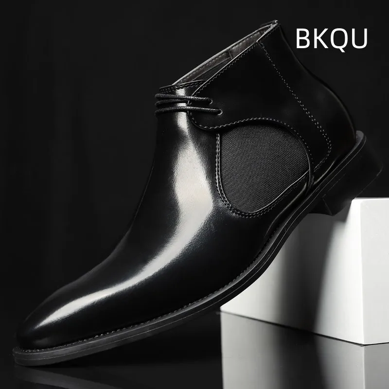 Men Chelsea Boots Large Size Non-slip Platform
