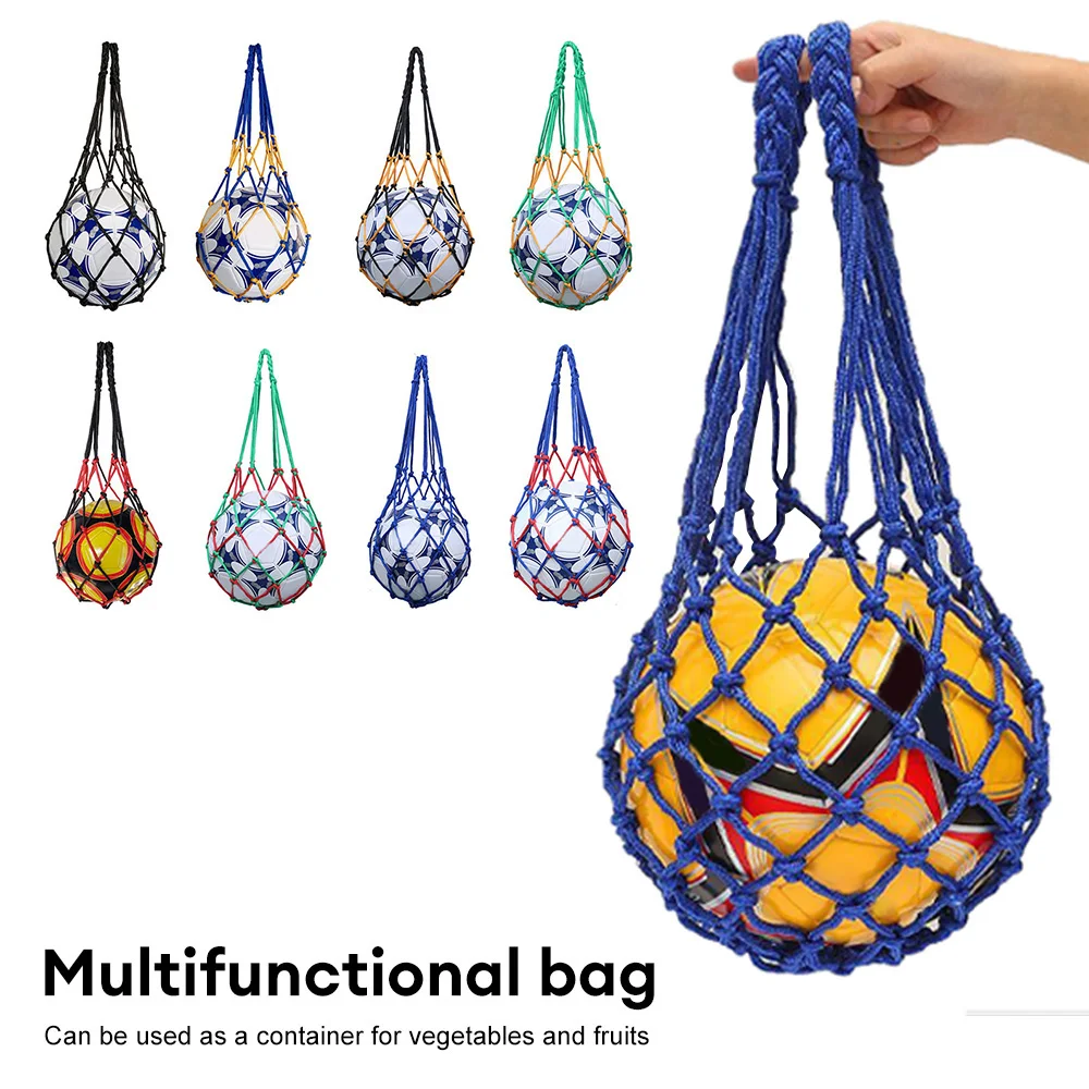 Basketball Net Bag Nylon Bold Storage Bag Single Ball Carry Bag Portable Equipment Outdoor Sports Football Soccer Volleyball Bag