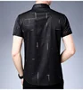 New Men's Business Casual Short Sleeved Shirt No Iron and Wrinkle Resistant Top 6