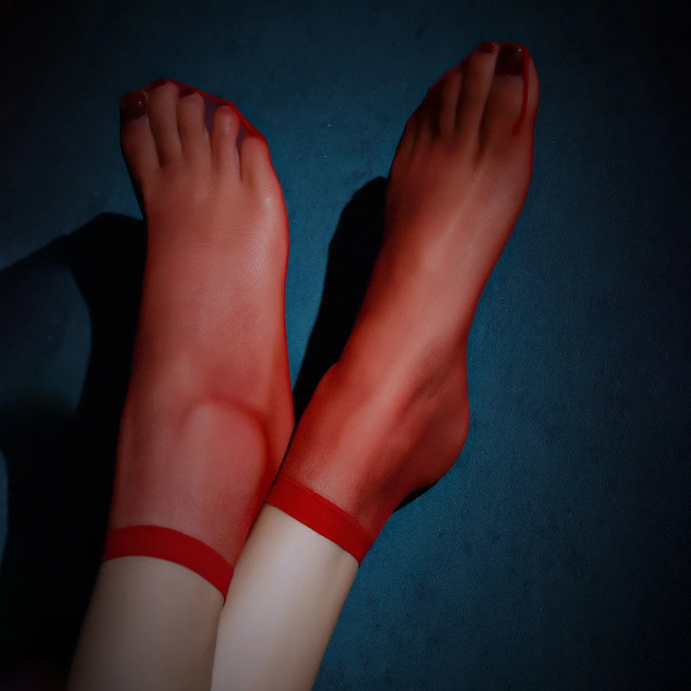 

3 Pairs Women's Mesh Socks Elastic Transparent Elastic Nylon Sheer Net Ankle Socks Net Thin Breathable Ladies Ankle Sock