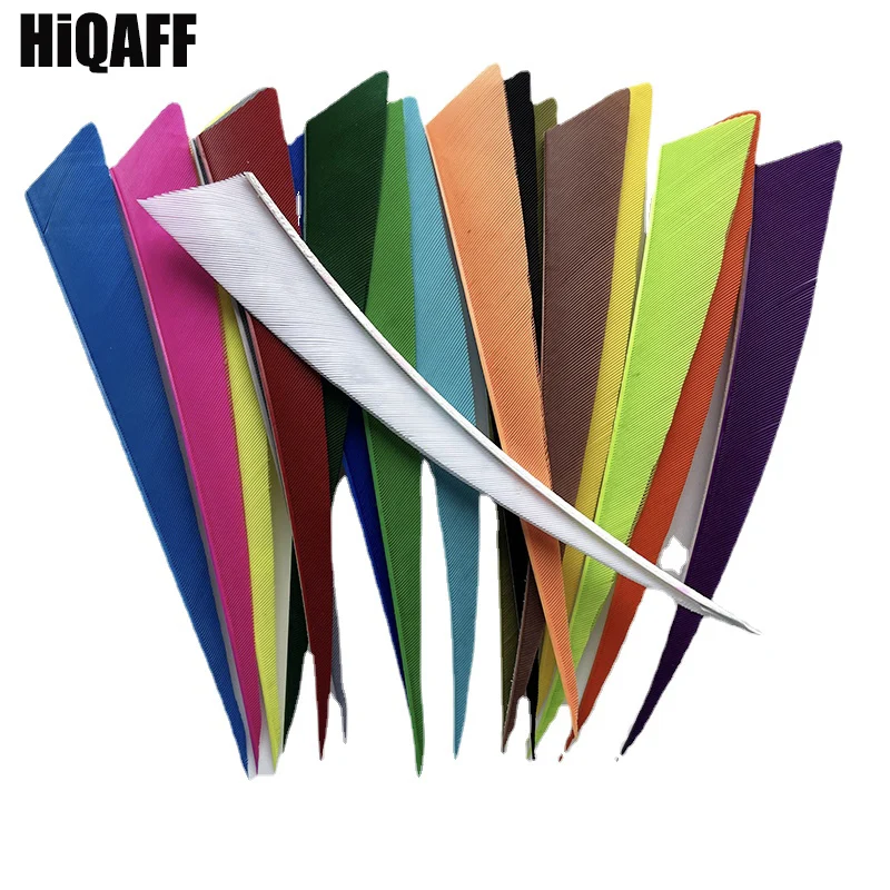 

50Pcs 5Inch Archery Fletching Hunting Bow Arrow Accessories Natural Turkey Feathers British war feather