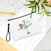 Cartoon Ladies Nurse Printed Cosmetic Bags Foldable High Capacity Women Makeup Bag Eco Reusable Storage Pouch Pencil Case 4