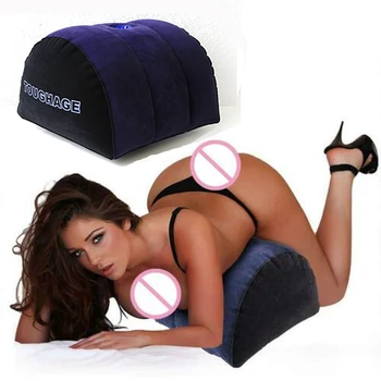 Flocking Inflatable Sex Aid Pillow Adult BDSM Chair For Women Love Position Cushione Furniture Erotic Sofa Adult Games Sex Toys 2