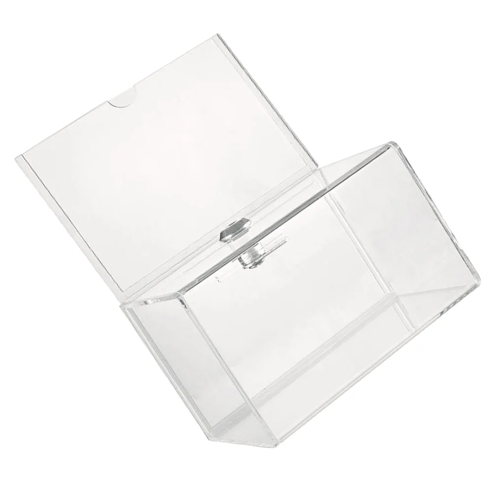 Clear Donation Box Suggestion Box with Lock Complain Letter Box Donation Box for Fundraising