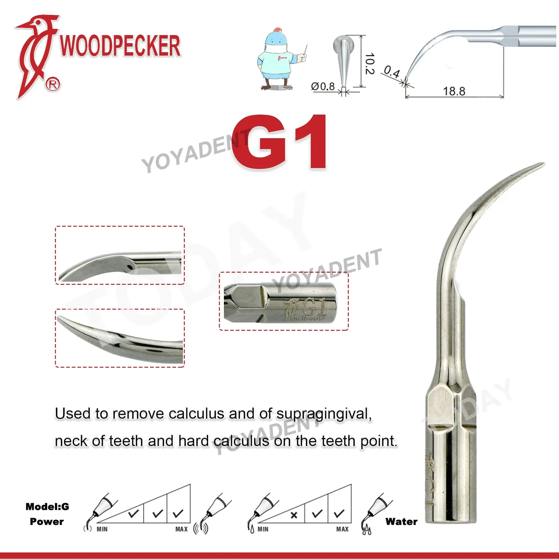 Scaler Piezoelettrico Dentale Picchio UDS-P/UDS-E LED Ad Ultrasuoni - Foto 2