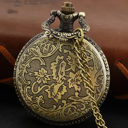 Antique Purple Magic Gem Octagonal Star Quartz Pocket Watch Vintage Fob Chain Necklace Bracelet Pendant Clock Men's Best Gift - Image 4