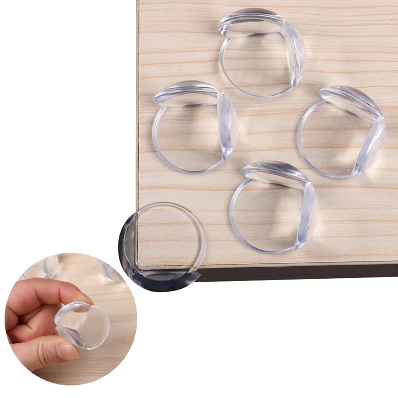 4pcs Transparent Round Baby Proofing Corner Guards