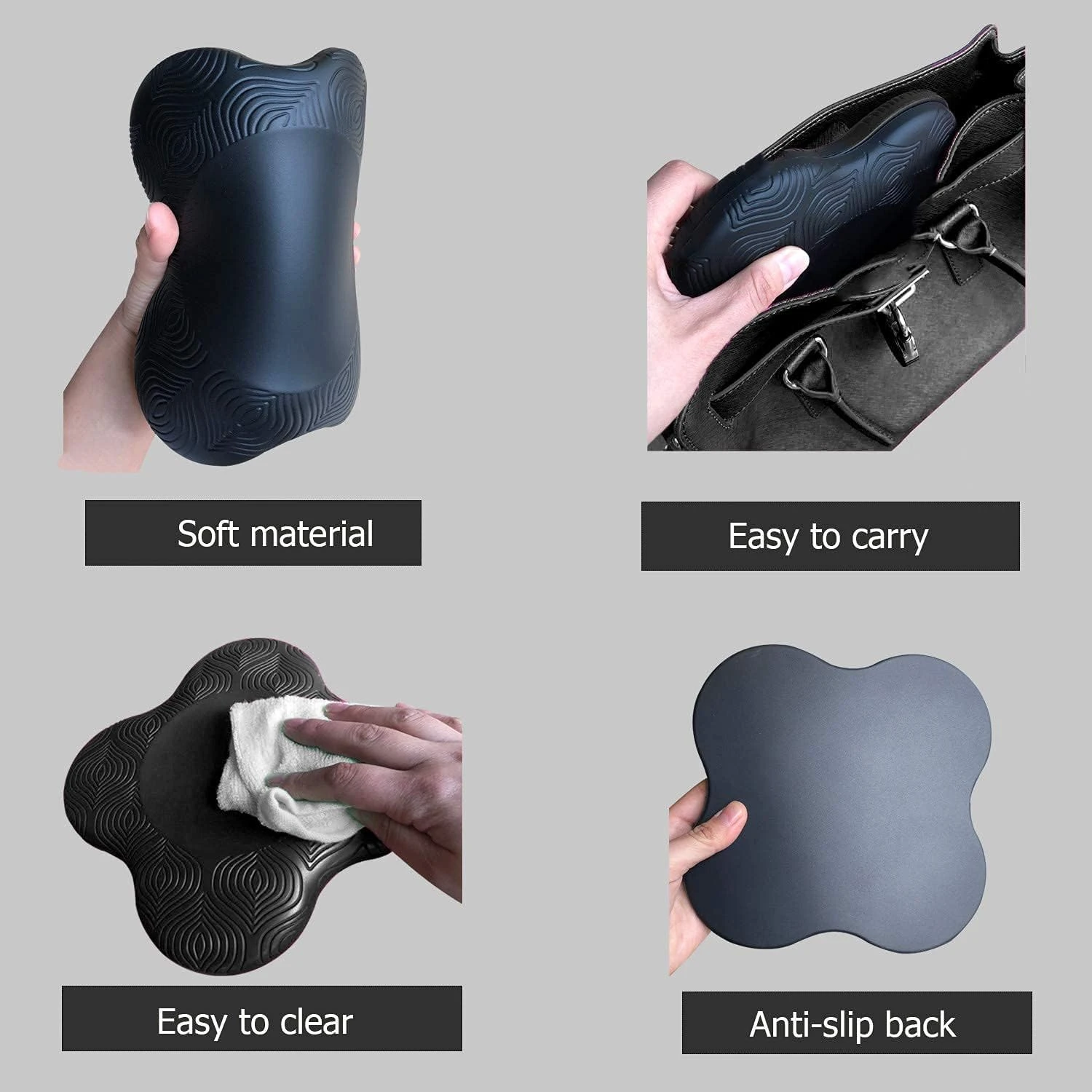 Thick Extra Cushioned Yoga Knee Pad for Comfortable Kneeling-Ideal for Elbows, Hands, Wrist, and Head Support during Yoga and