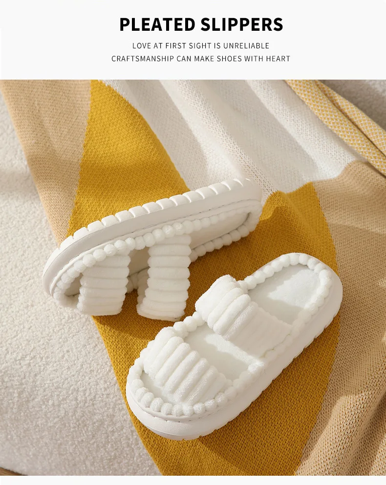 Women's Fuzzy Slippers Non-Slip EVA Sole