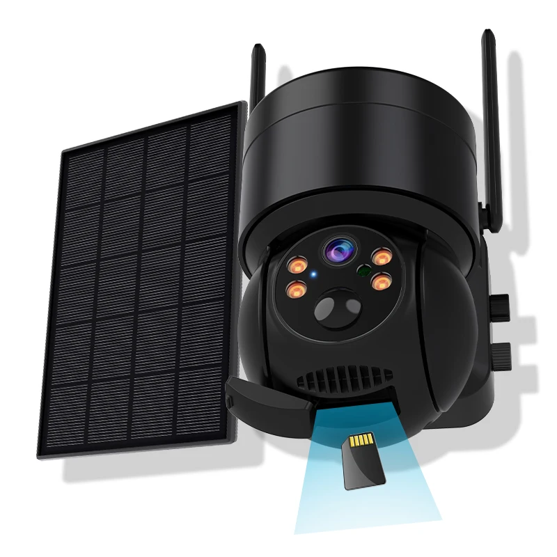Icsees Solar Outdoor Camera Wireless 2Mp Security Wifi Camera Impermeabile Pir Human Detection Surveillance Telecamere Ip 4G Wifi