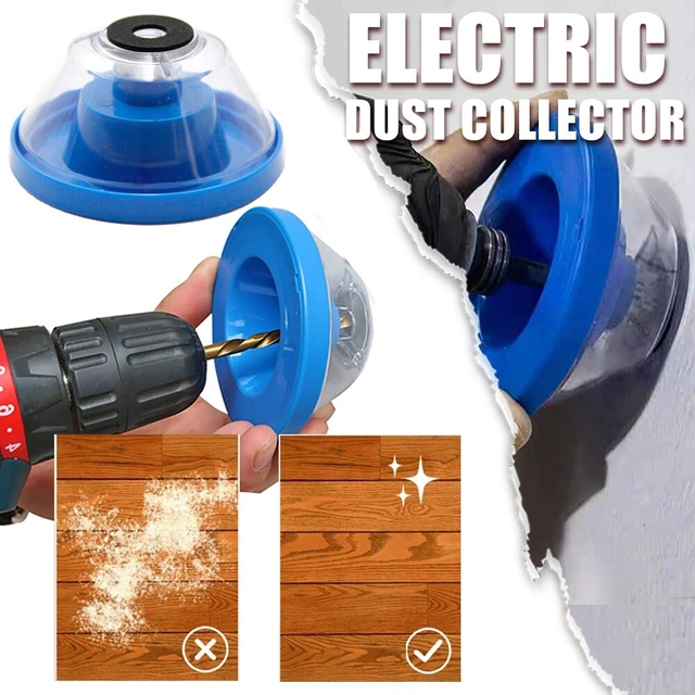 Electric Drill Dust Collector Drywall Dust Collector,Drill Dust Collector  for Electric Hammer and Drill,Hole Saw Dust Bowl,Shockproof Dust Catcher  with Sealing Cover & Anti-Skid Sponge (2PCS blue): Buy Online at Best Price