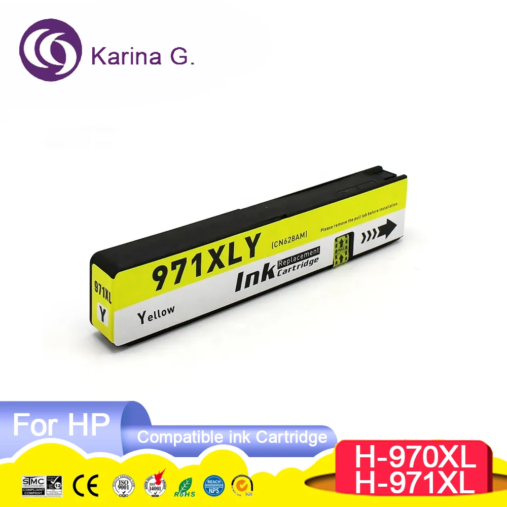 970 970XL 971 971XL Premium Color Compatible Inkjet Ink Cartridge For 970 for  O
